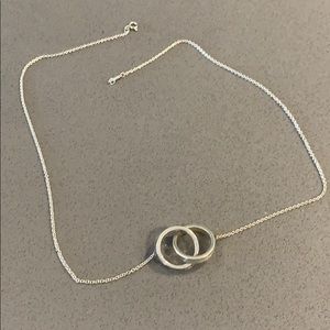 Tiffany Interlocking Rings Silver Necklace